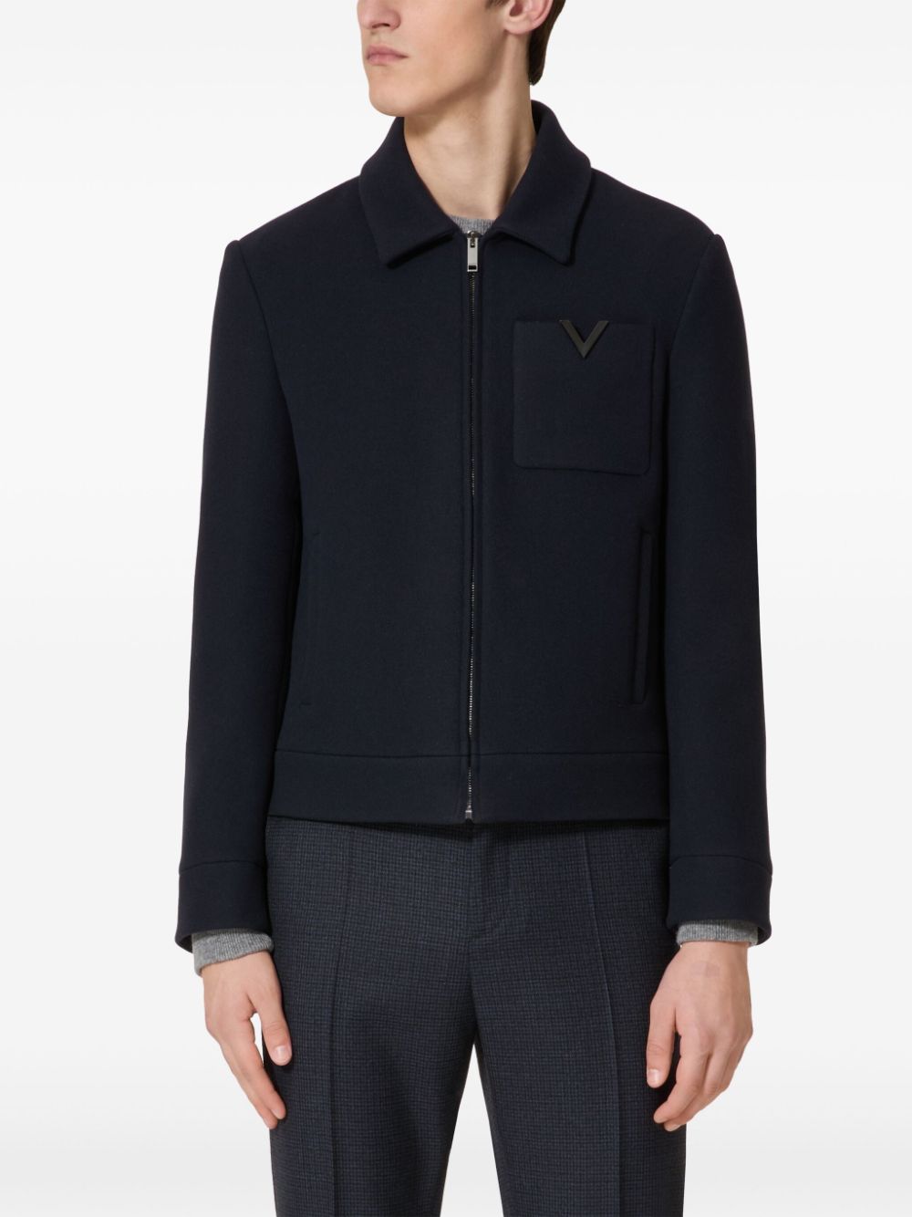 Valentino Blue Wool Coat image 2