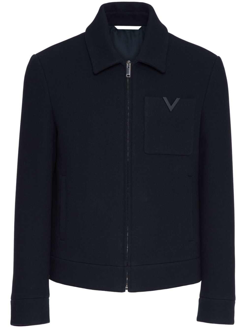 Valentino Blue Wool Coat image 0