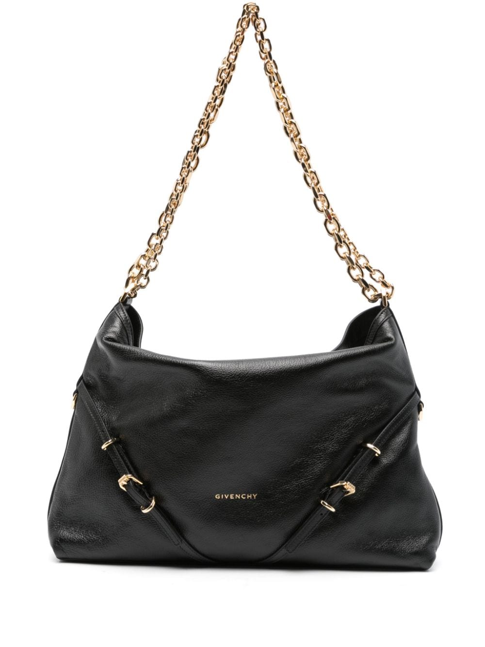 Givenchy Black Calfskin Grained Leather Shoulder Bag image 0