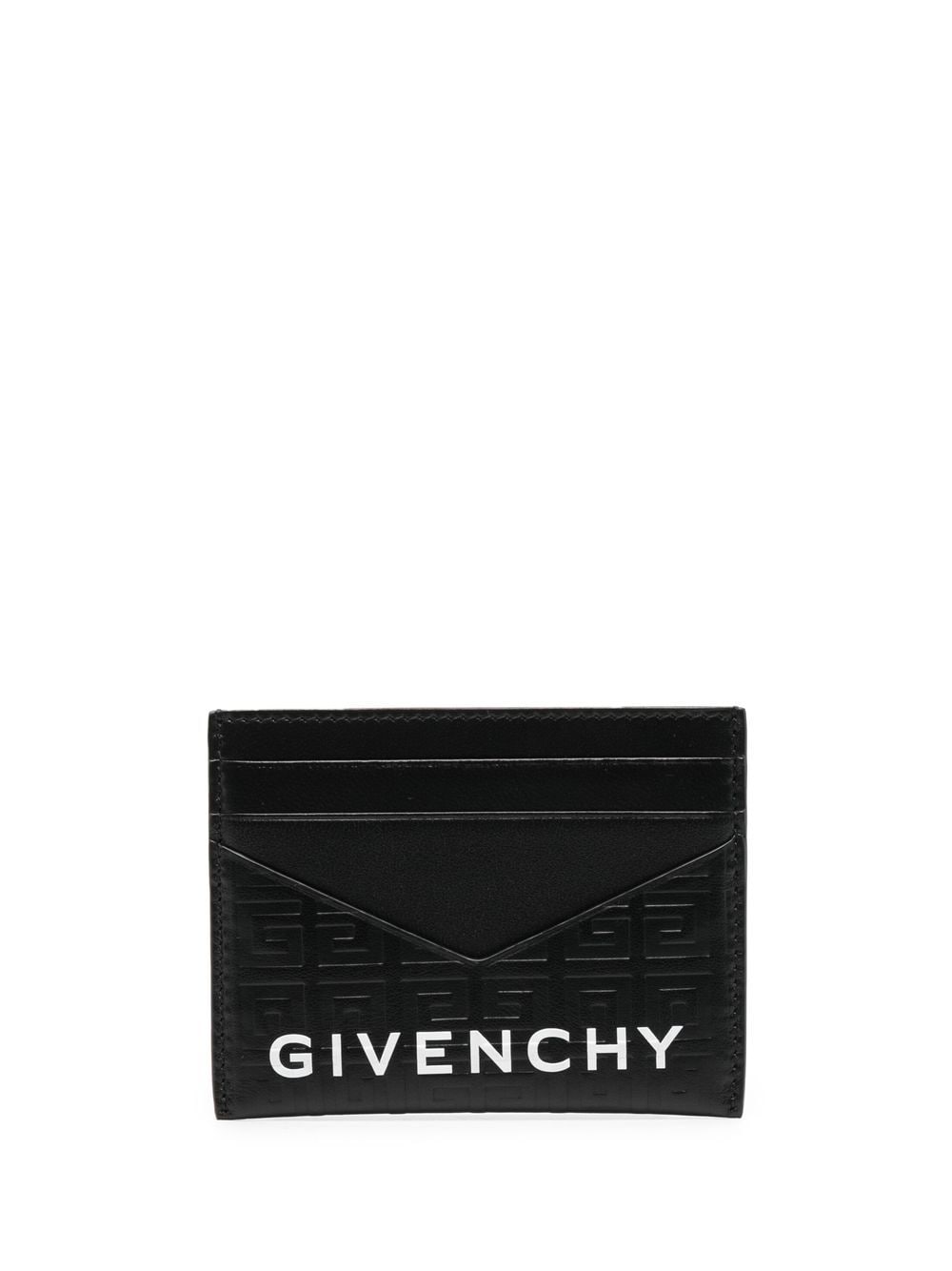 Givenchy G Cut Black Calf Leather Cardholder with 4G Motif image 0