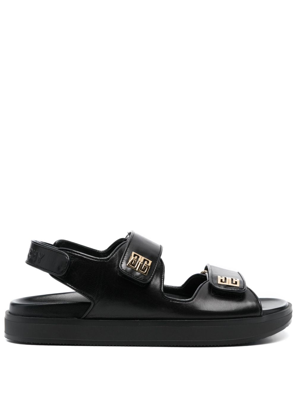 Givenchy 4G Logo Slingback Leather Sandals - Black image 0