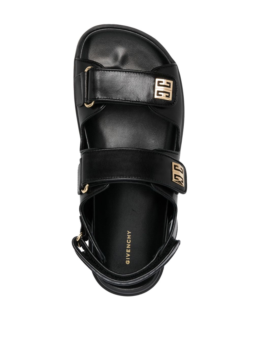 Givenchy 4G Logo Slingback Leather Sandals - Black image 1