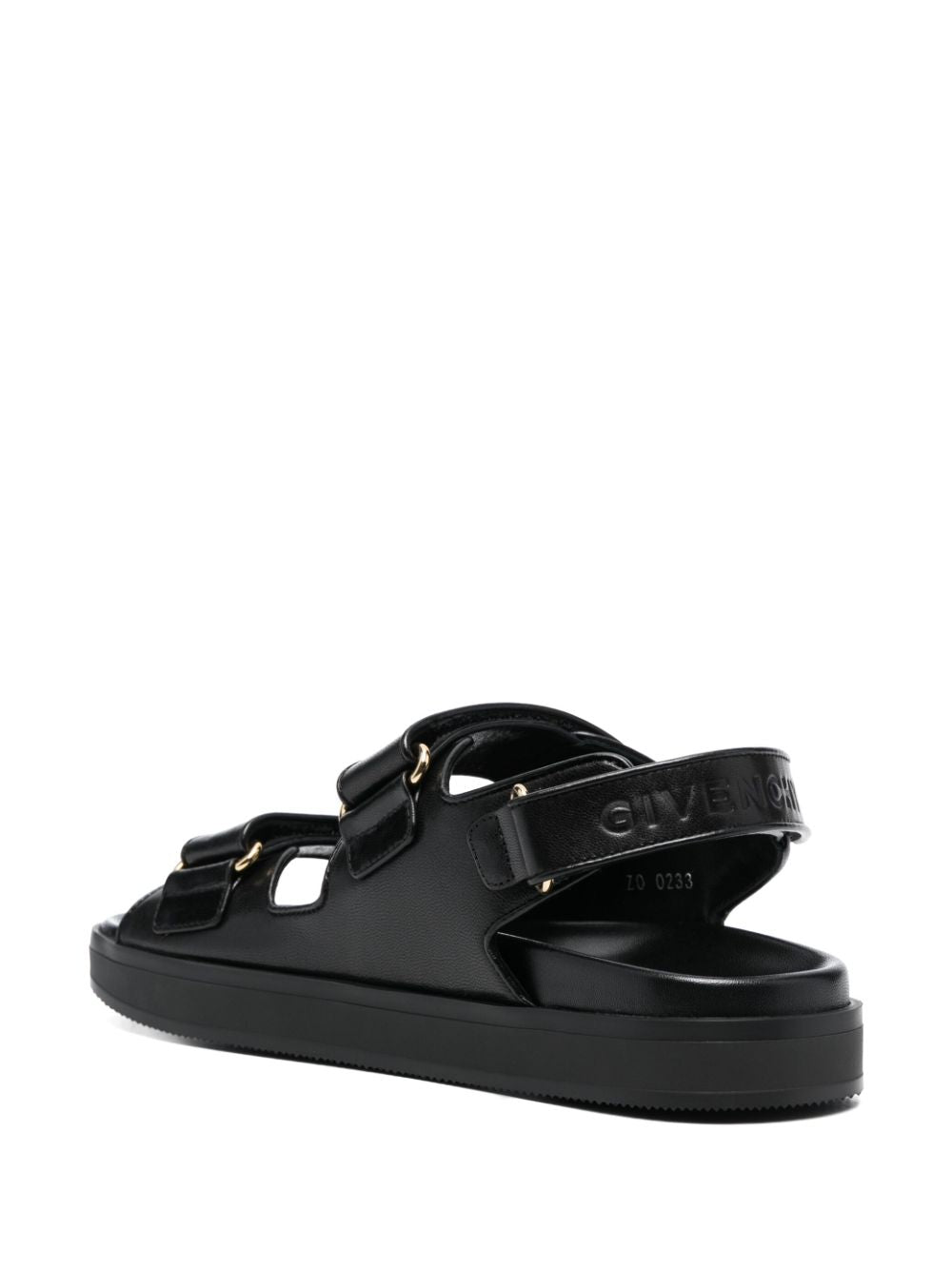 Givenchy 4G Logo Slingback Leather Sandals - Black image 2