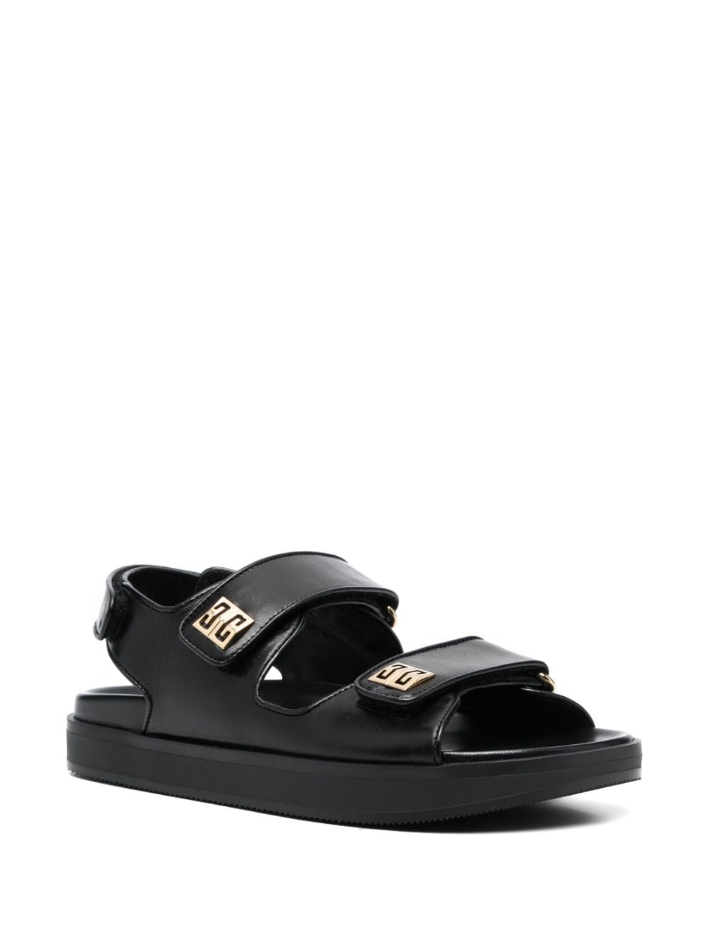 Givenchy 4G Logo Slingback Leather Sandals - Black image 3