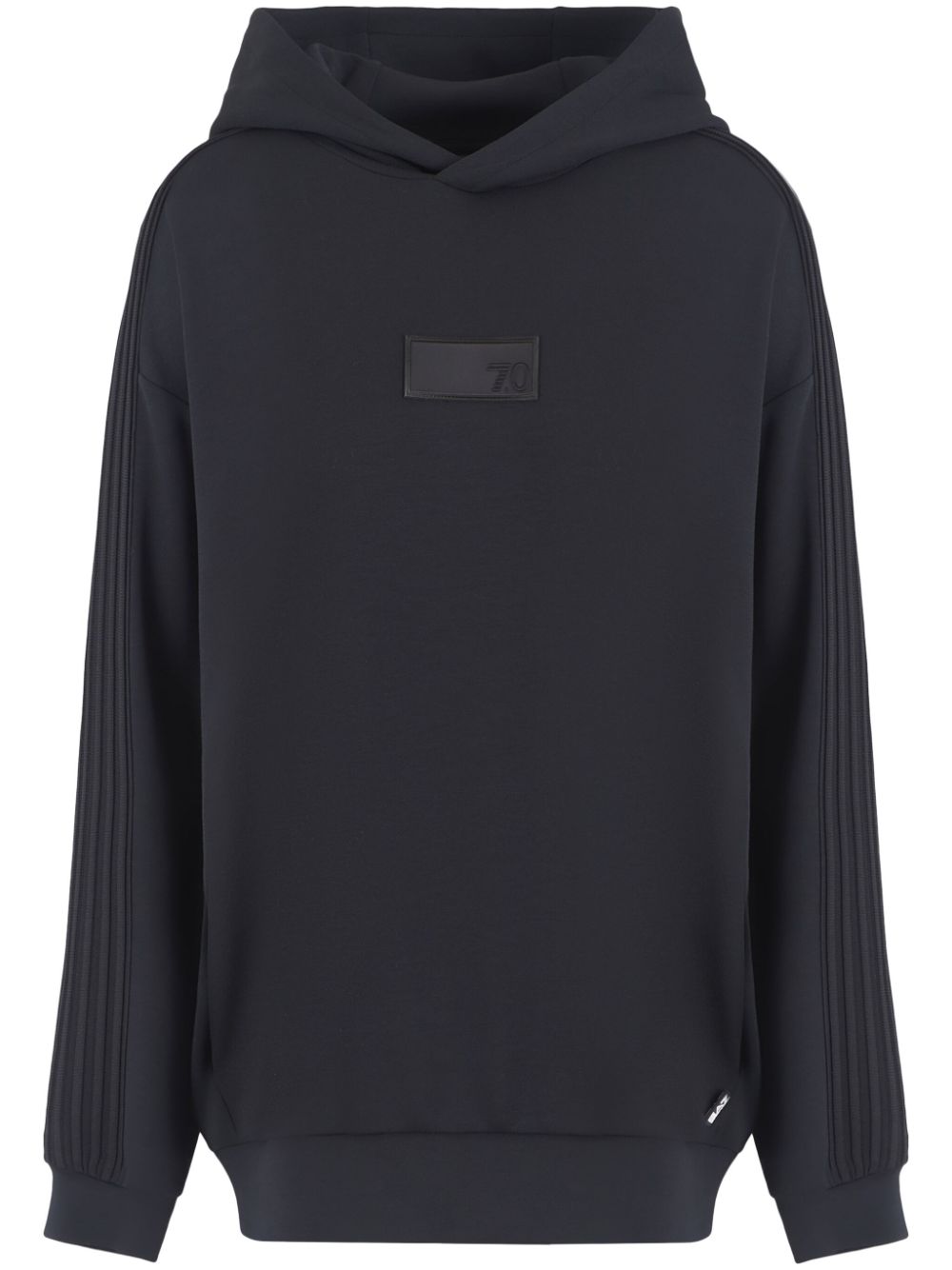 EA7 Black Jersey Sweater with Logo Detail image 0