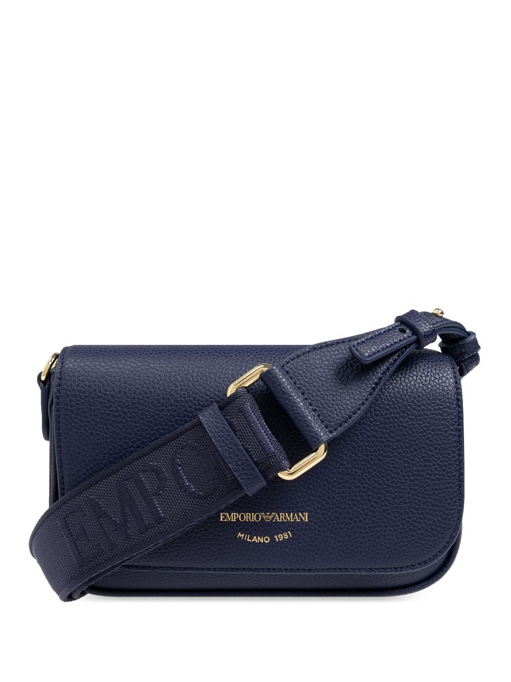 Emporio Armani Women's Blue Faux Leather Crossbody Bag image 0