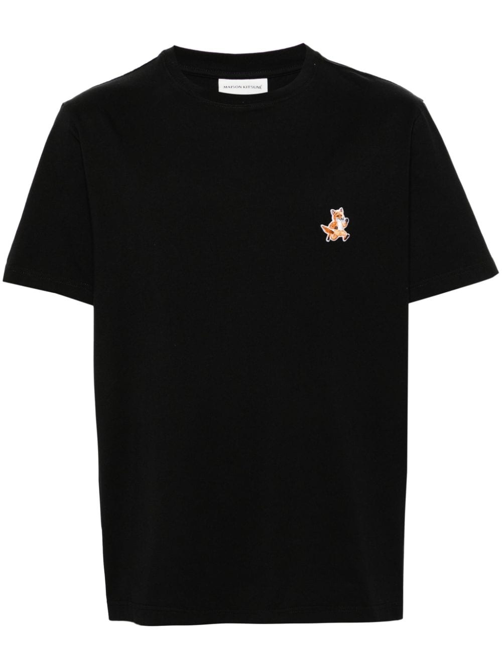 MAISON KITSUNE Fox Patch Black T-Shirt image 0