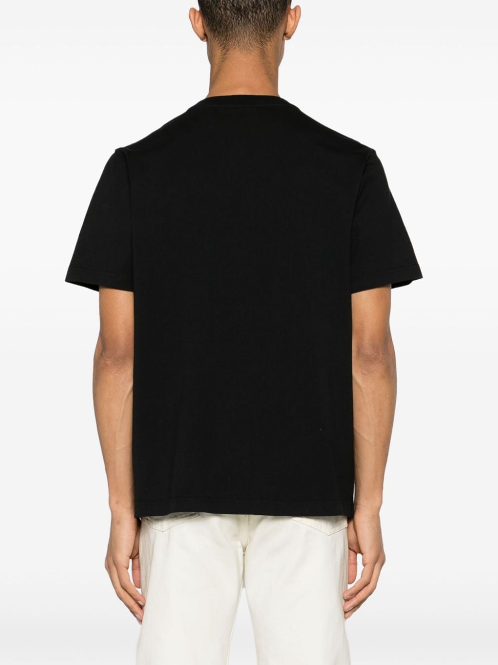 MAISON KITSUNE Fox Patch Black T-Shirt image 3