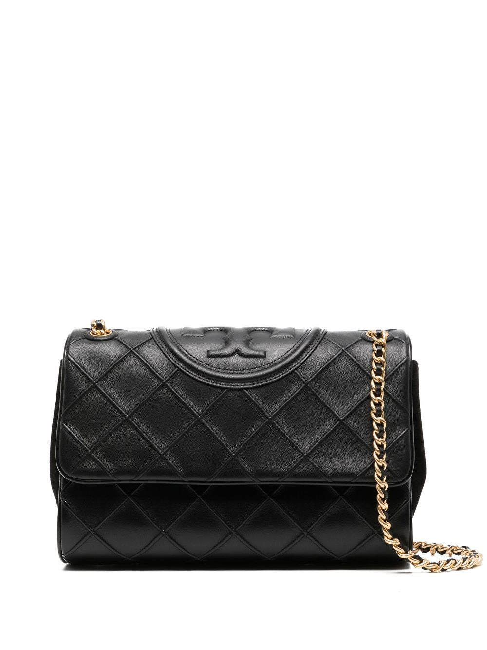 Tory Burch Black Quilted Leather Shoulder Bag image 0