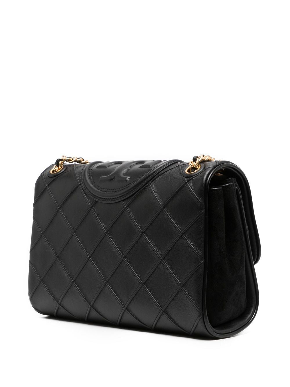 Tory Burch Black Quilted Leather Shoulder Bag image 3