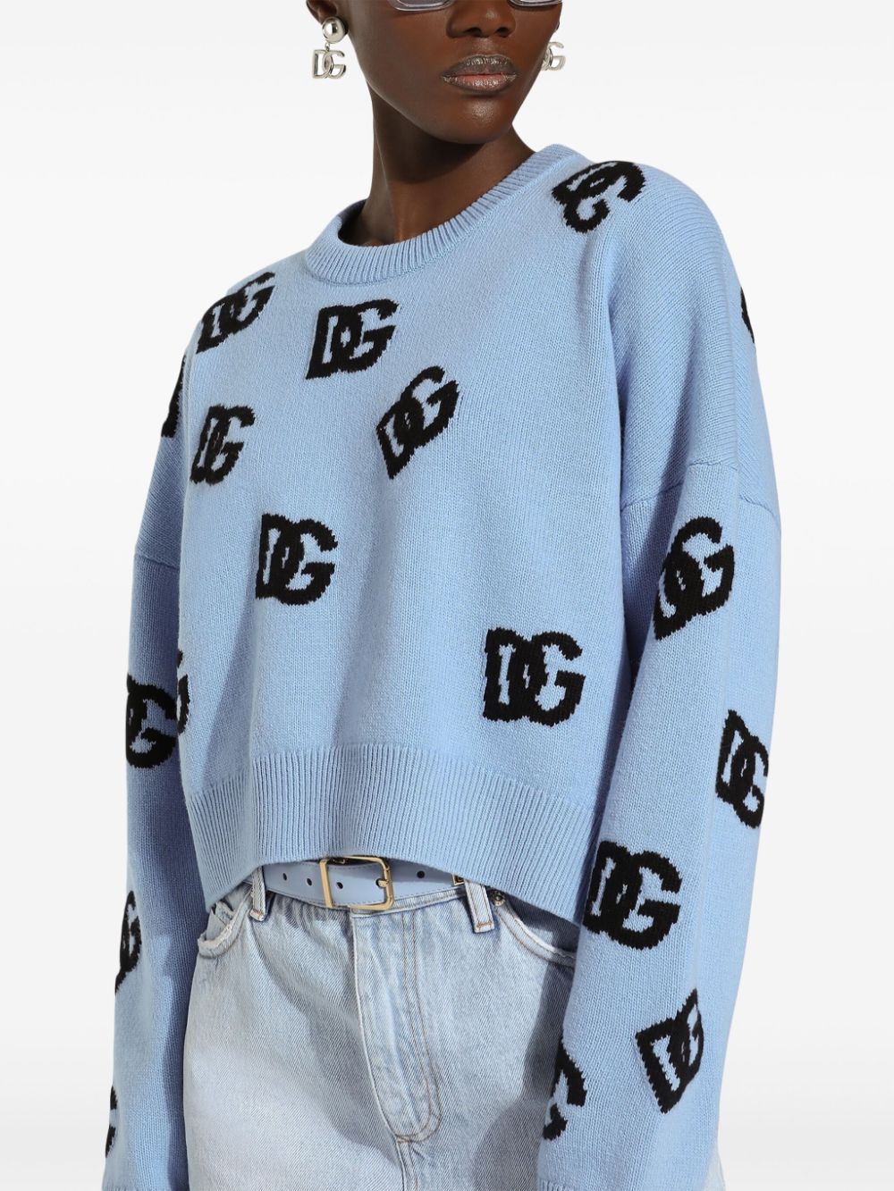 Dolce & Gabbana Sweaters Clear Blue image 1