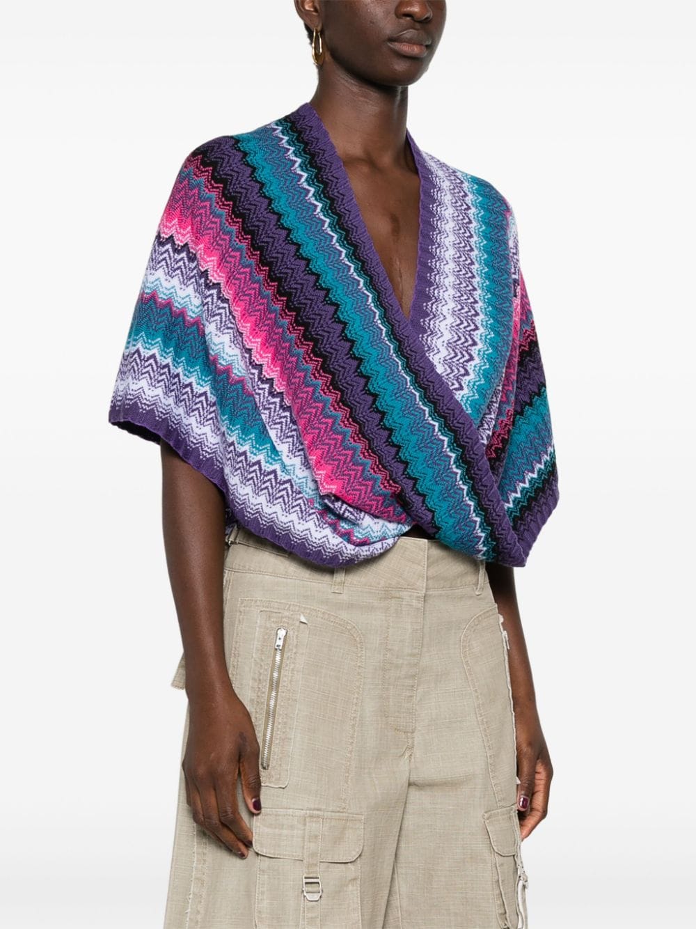 Missoni Women's Multicolor Wool Knit Jacket image 4