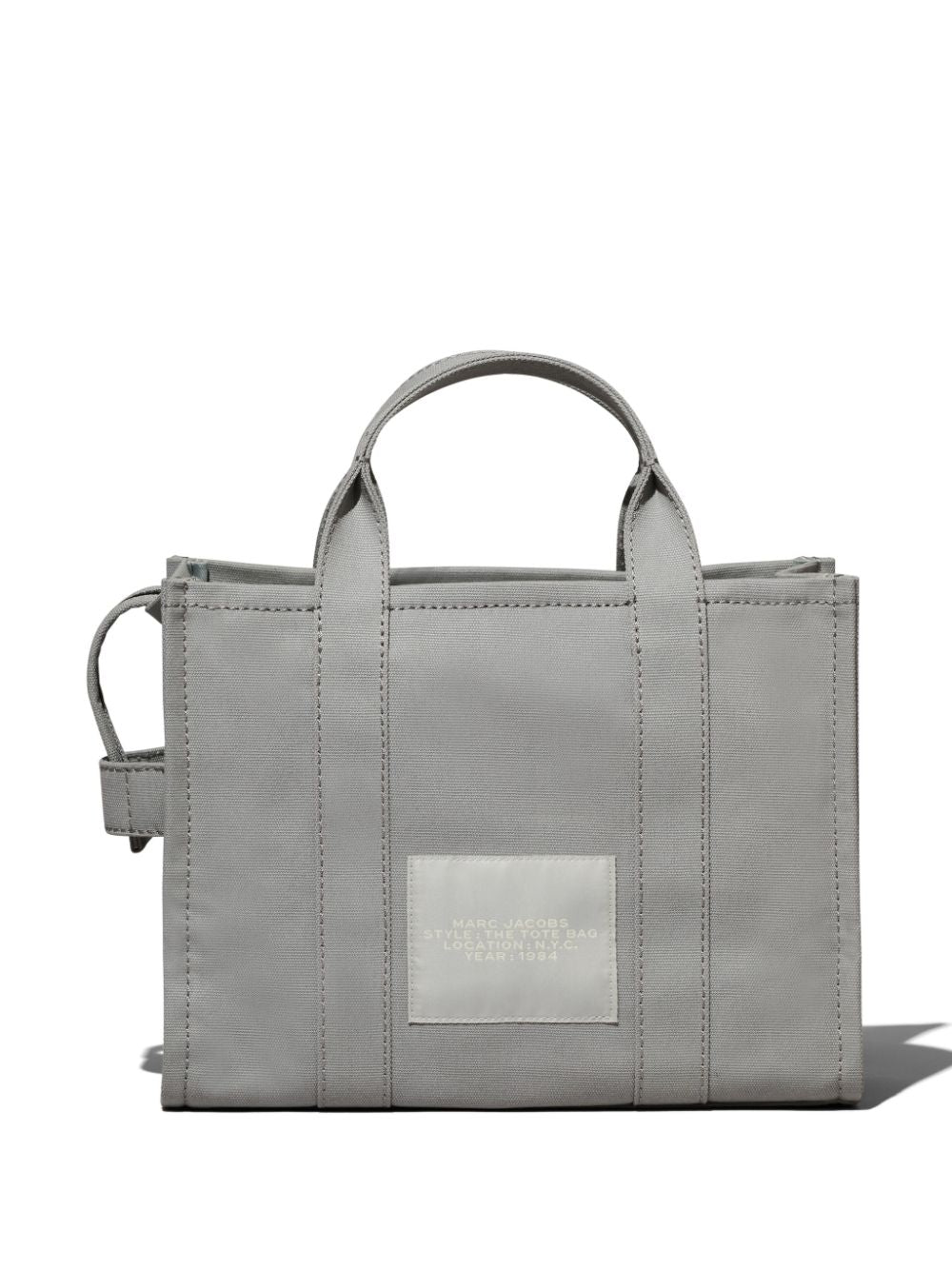 Marc Jacobs Grey Cotton Logo Tote Bag image 3