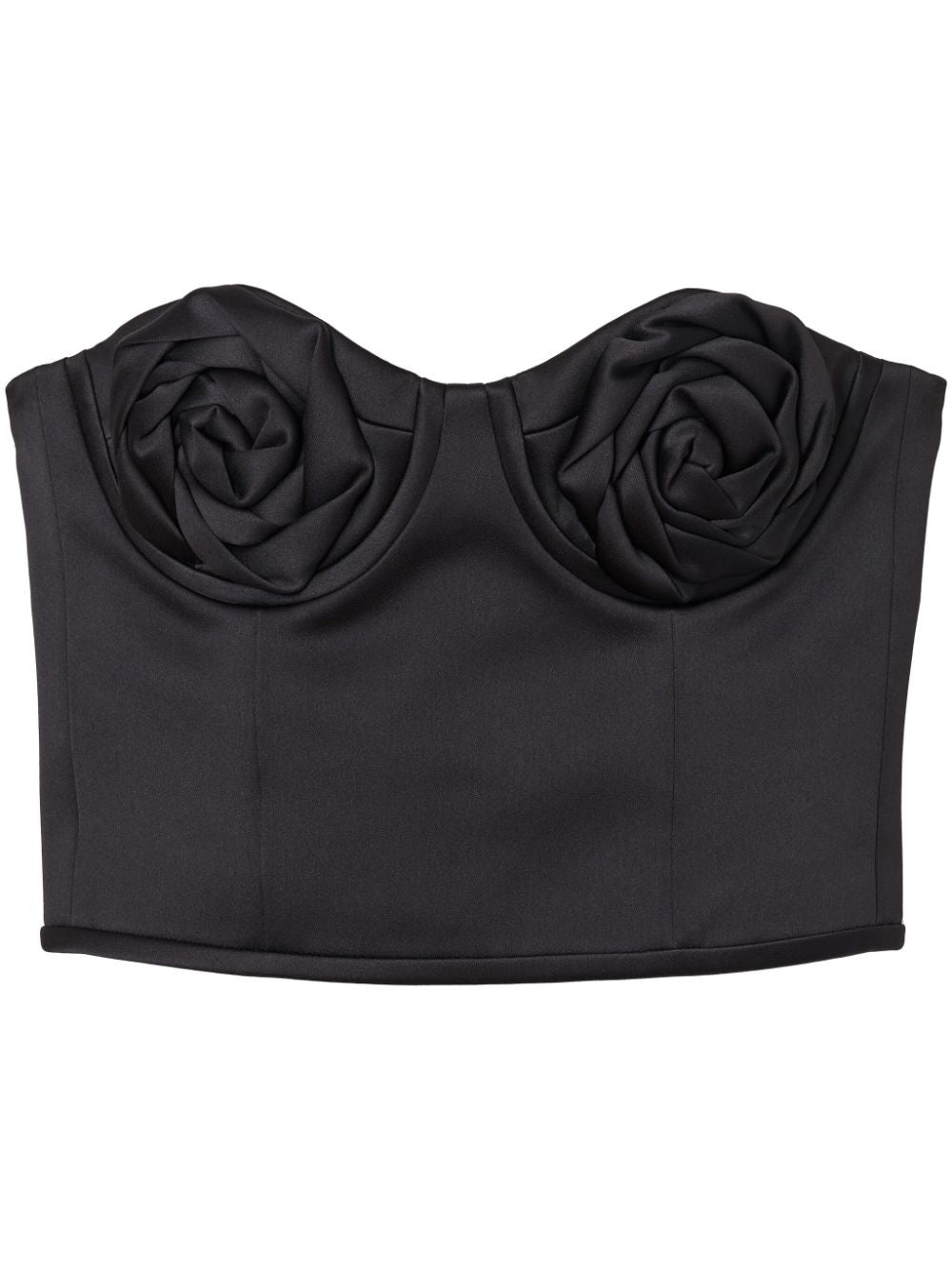 Marc Jacobs Black Satin Balconette Top image 0