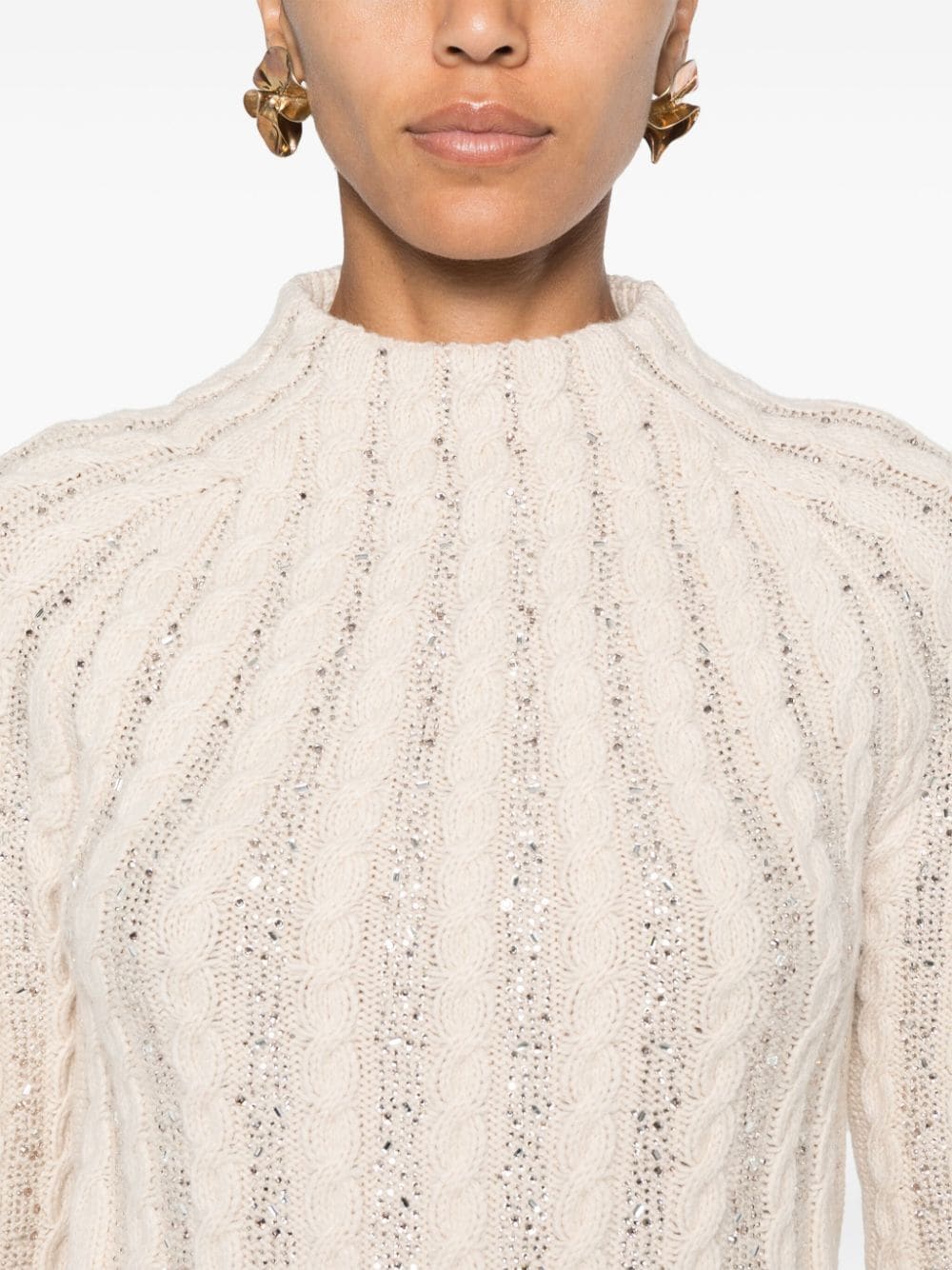 Ermanno Scervino Sweaters Beige image 4