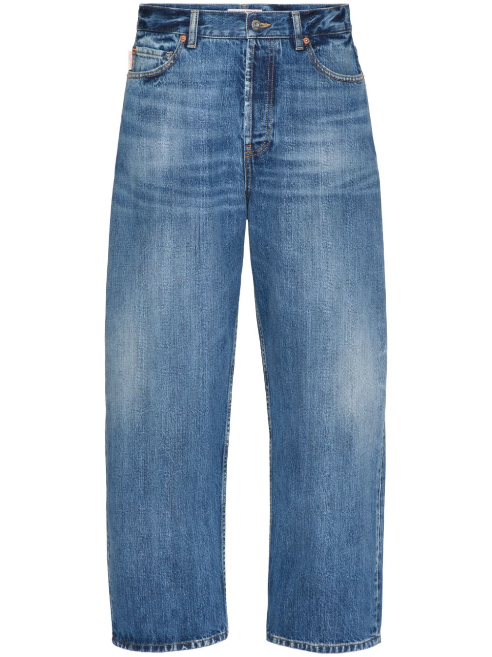 Valentino Blue Denim Jeans: Classic Fit, Premium Cotton image 0