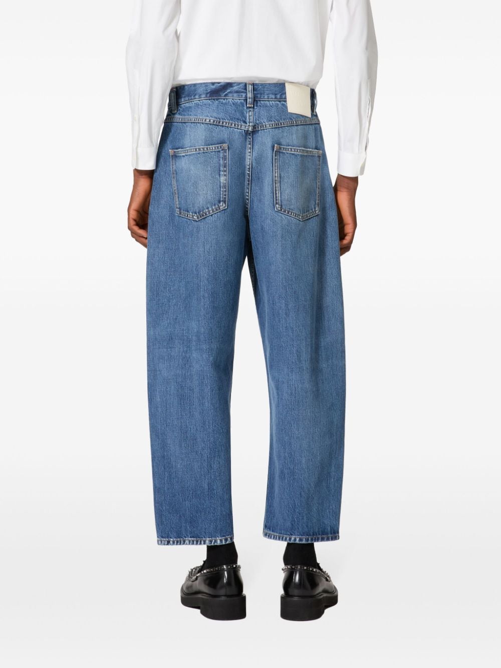 Valentino Blue Denim Jeans: Classic Fit, Premium Cotton image 3