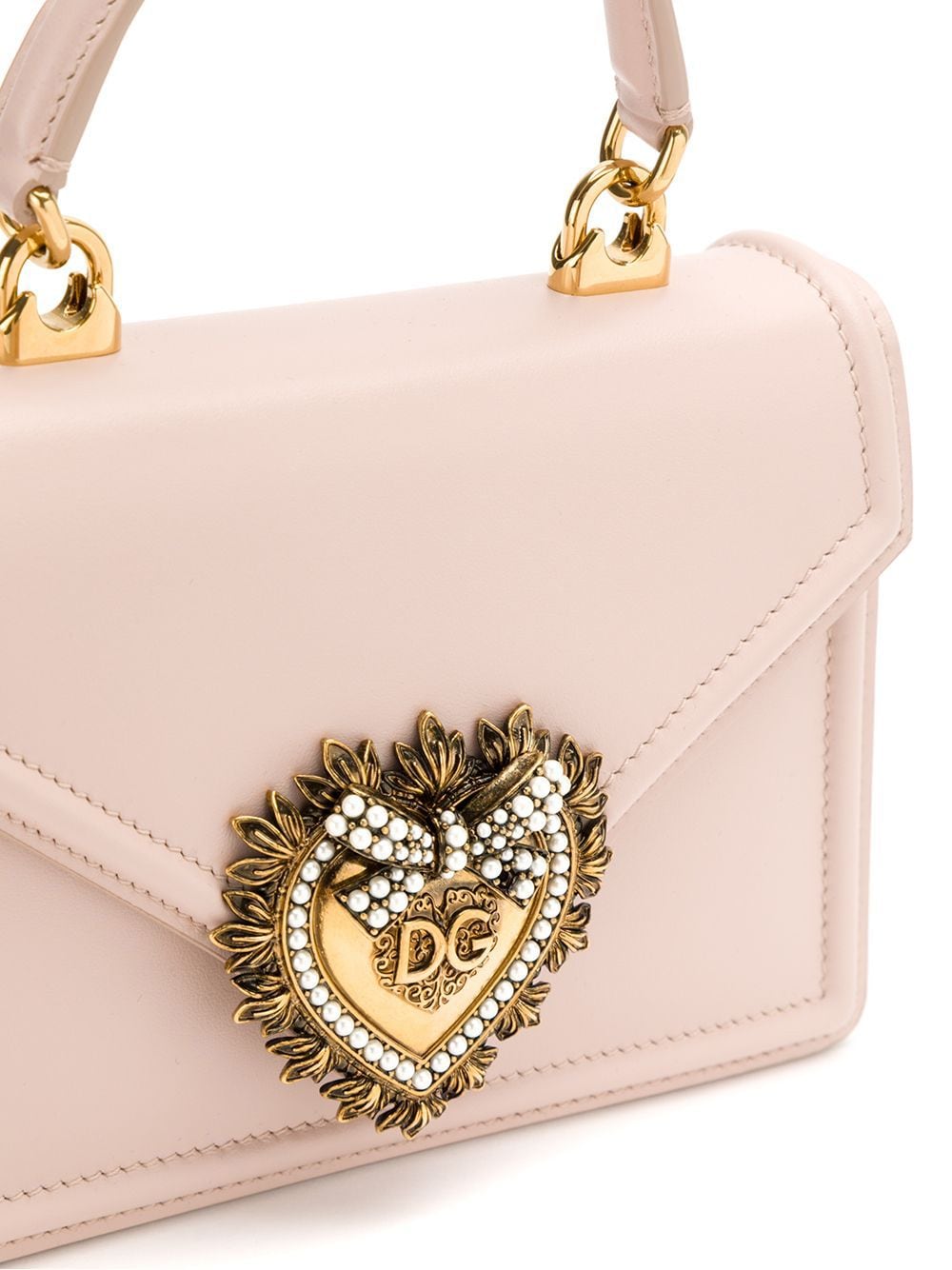 Dolce & Gabbana Pink Leather Sacred Heart Shoulder Bag image 3