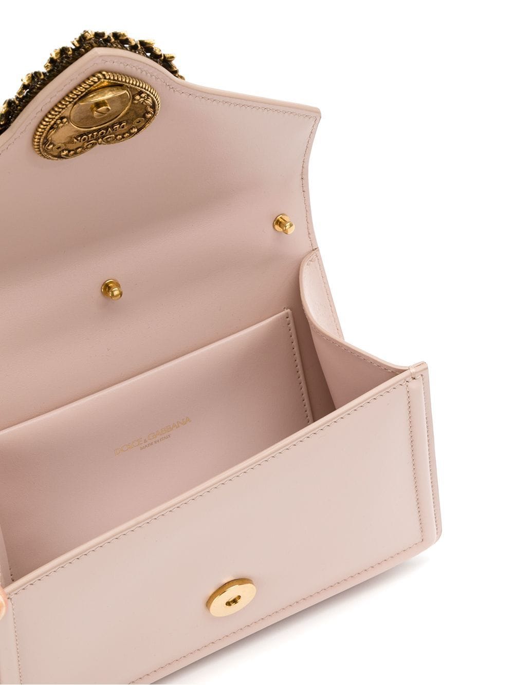 Dolce & Gabbana Pink Leather Sacred Heart Shoulder Bag image 4