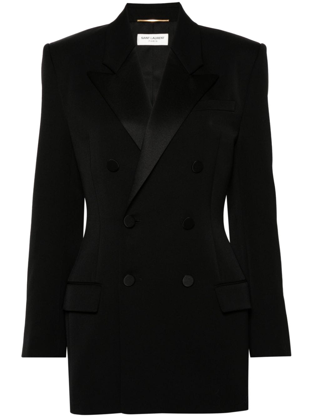 Saint Laurent Black Wool Double-Breasted Jacket image 0