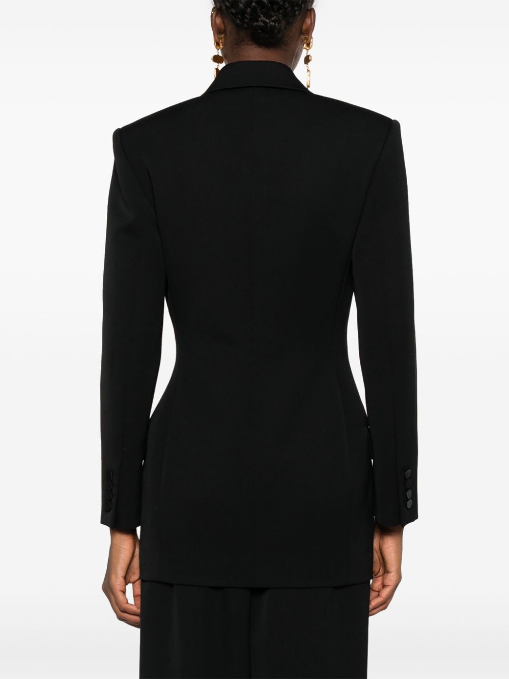 Saint Laurent Black Wool Double-Breasted Jacket image 1