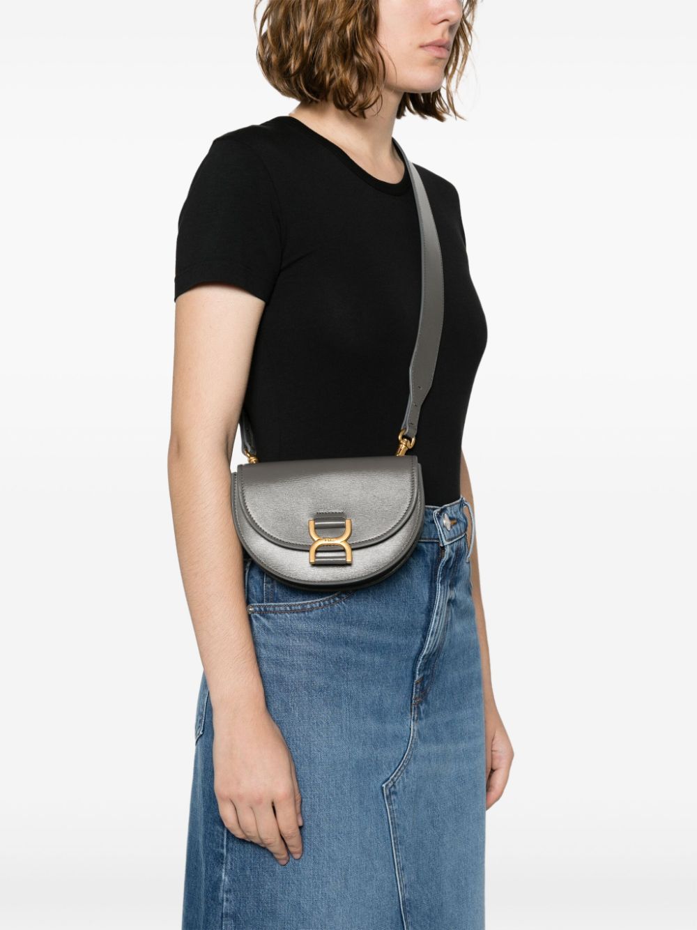 Chloé Grey Calfskin Shoulder Bag image 3