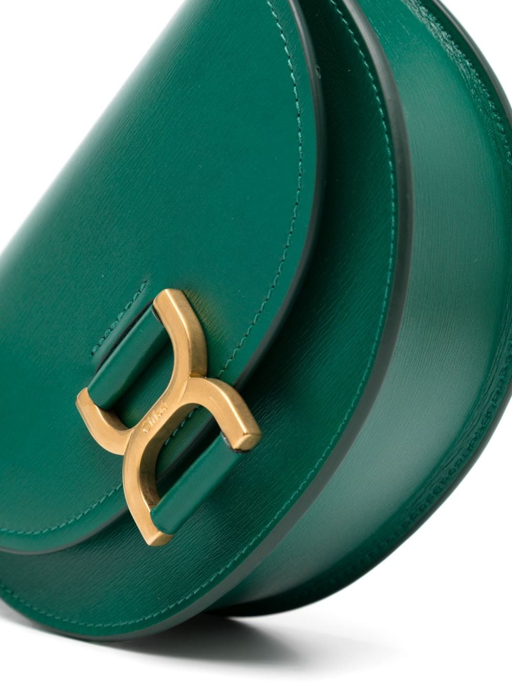 Chloé Green Calfskin Leather Foldover Shoulder Bag image 1