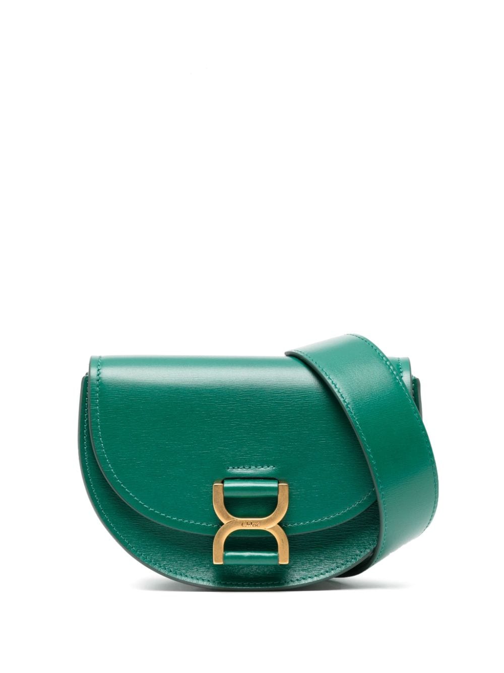 Chloé Green Calfskin Leather Foldover Shoulder Bag image 0