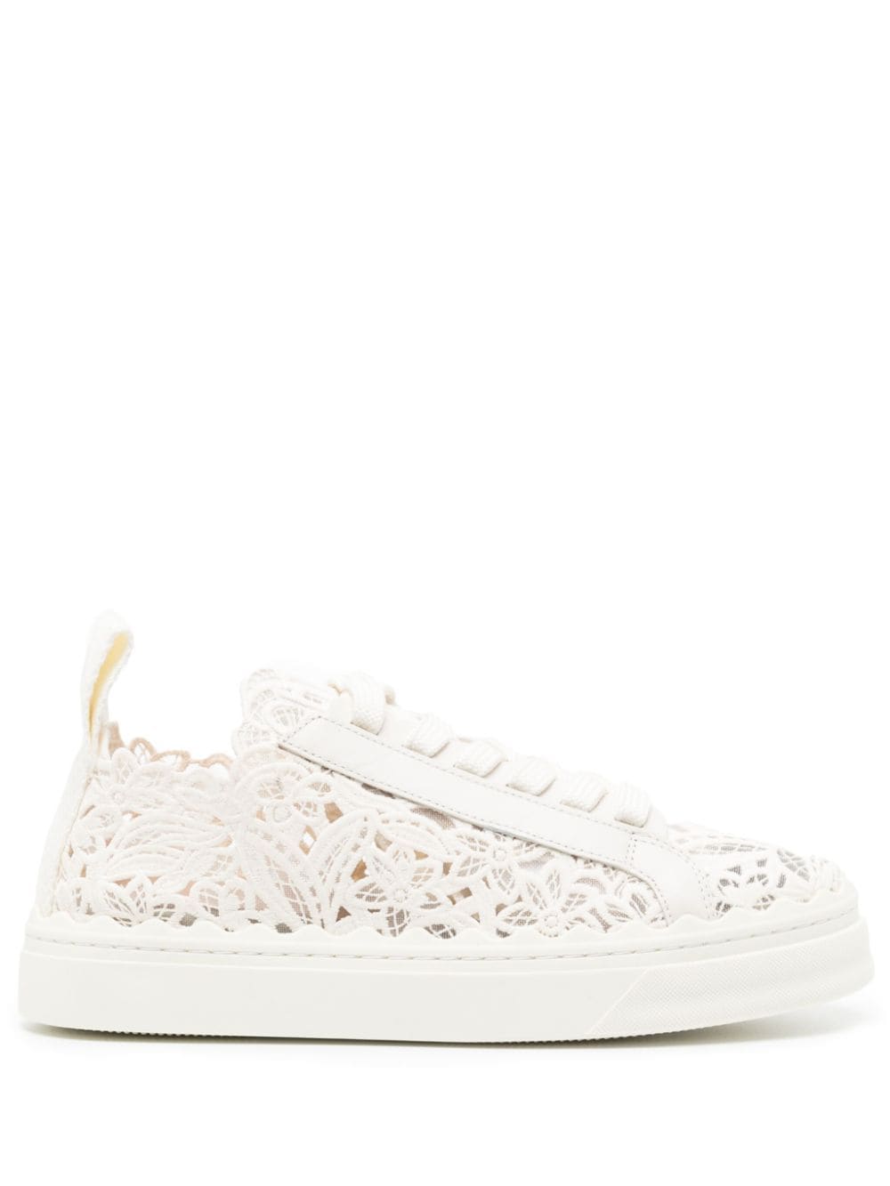 Chloè White Panelled Sneakers image 0