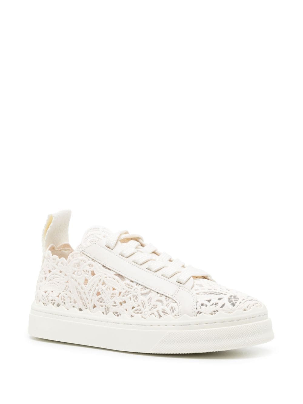 Chloè White Panelled Sneakers image 3