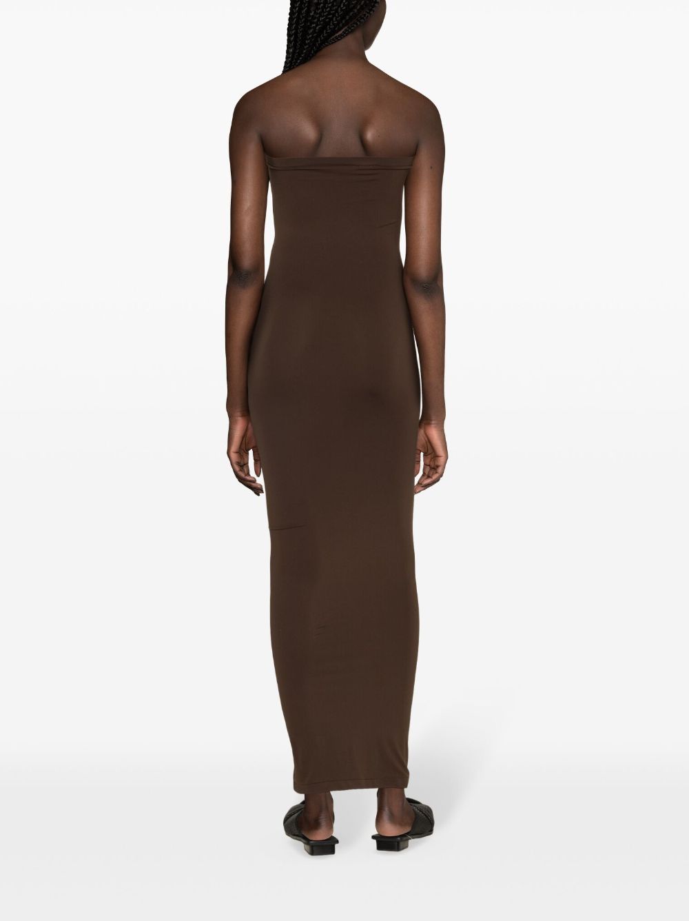 Wolford Fatal Long Dress in Brown image 2