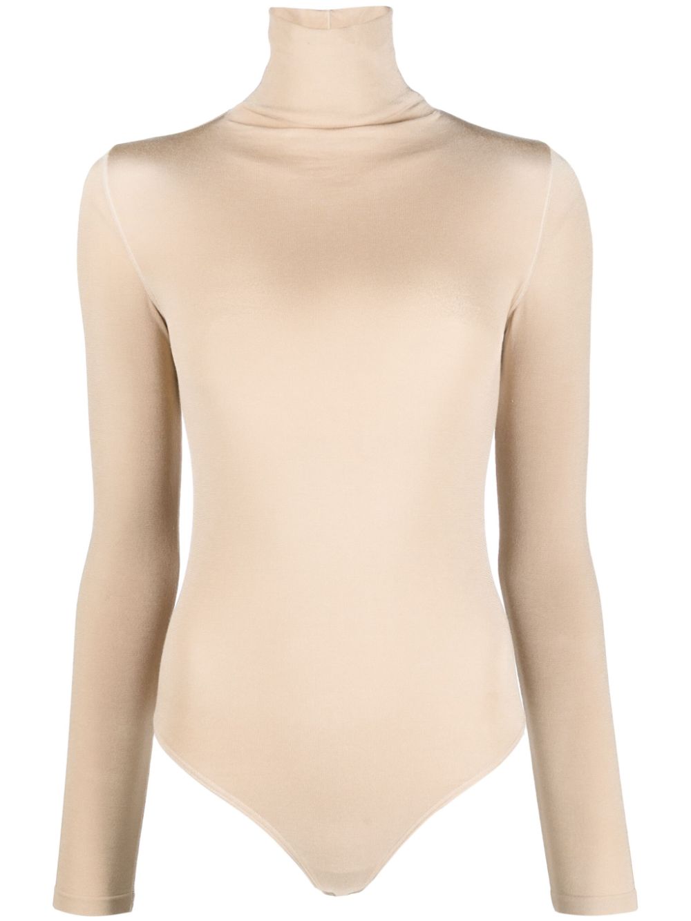 Wolford Beige Stretch Jersey Roll Neck Top image 0