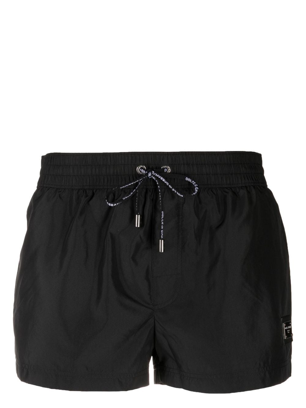 Dolce & Gabbana Sea Stretch-Design Swim Shorts with Silver Logo image 0