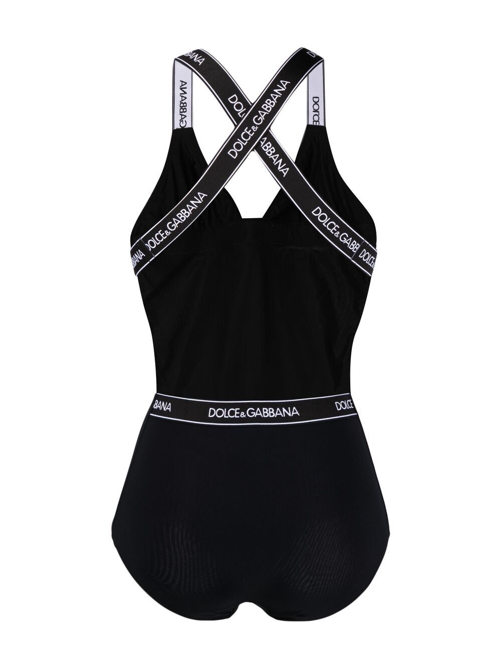 Dolce & Gabbana Sea Clothing Black Crossover Strappy Swimsuit image 2