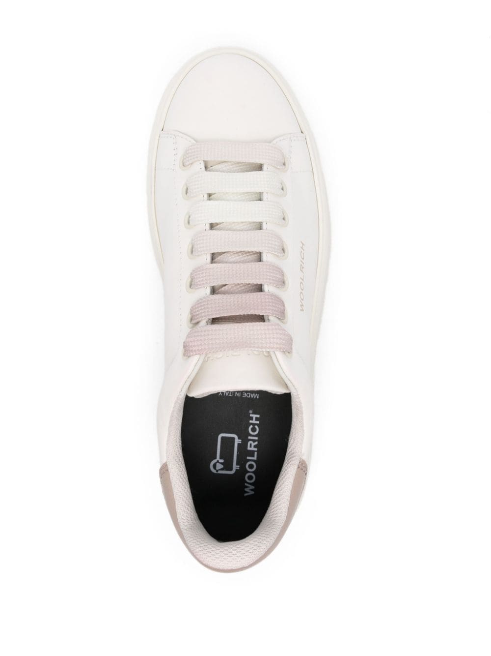 Woolrich White Calf Leather Sneakers image 1