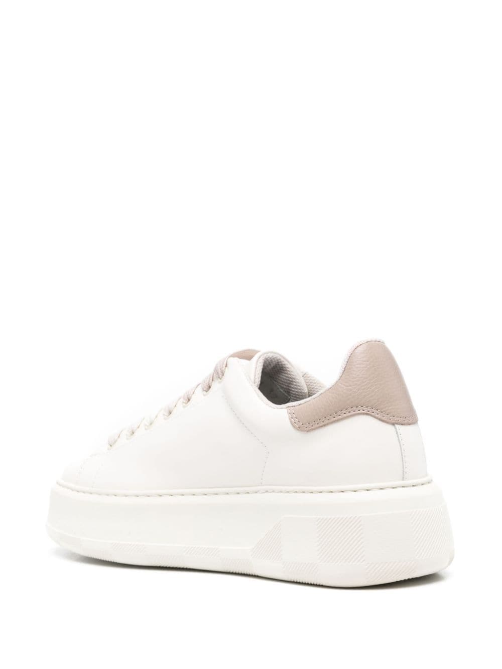 Woolrich White Calf Leather Sneakers image 3