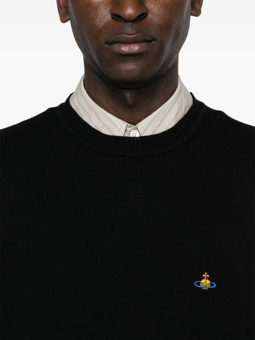 Vivienne Westwood Black Organic Cotton Blend Sweater image 1