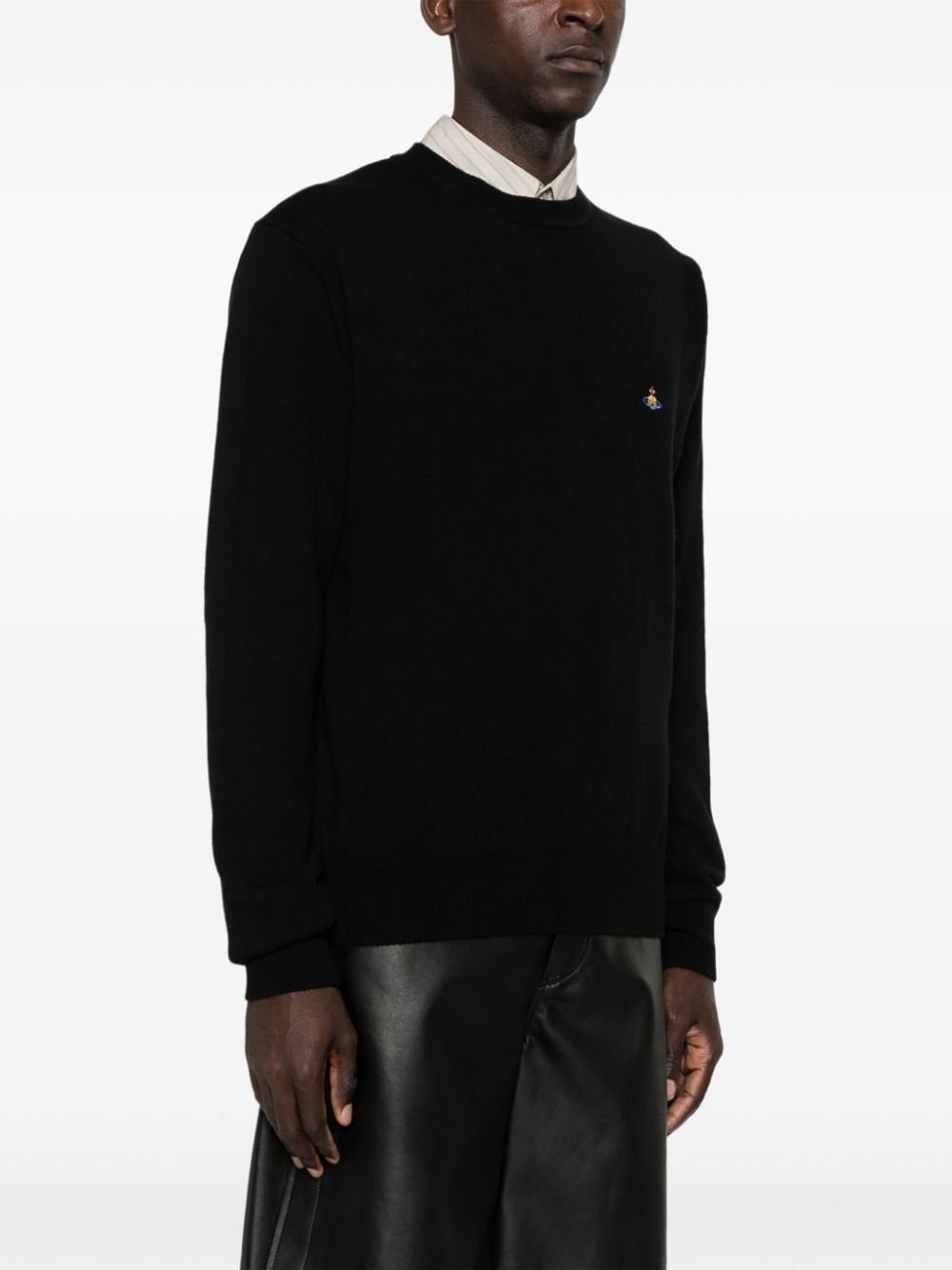 Vivienne Westwood Black Organic Cotton Blend Sweater image 2