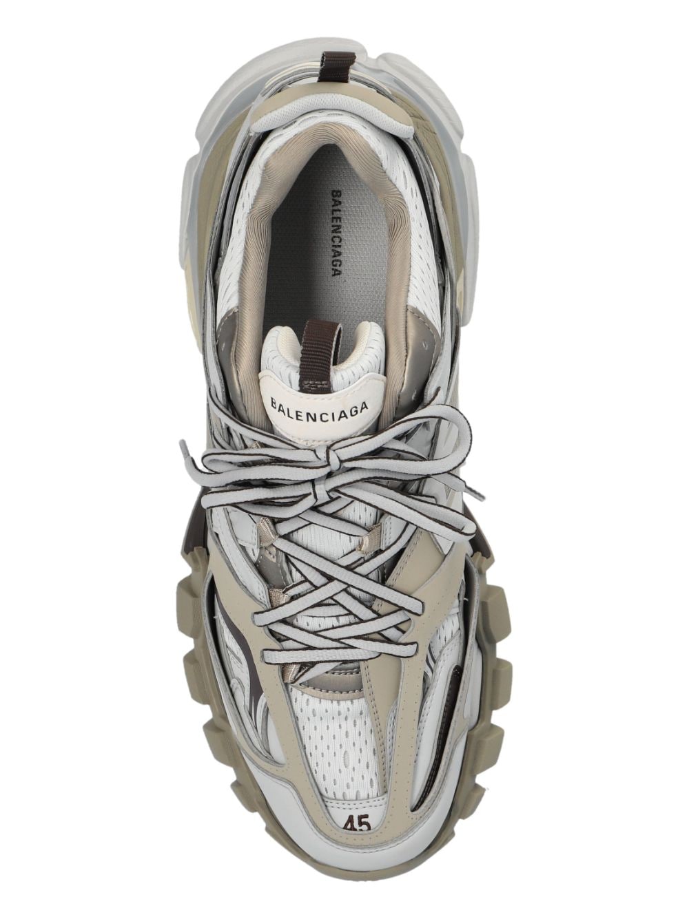 Balenciaga Grey Panelled Sneakers image 2