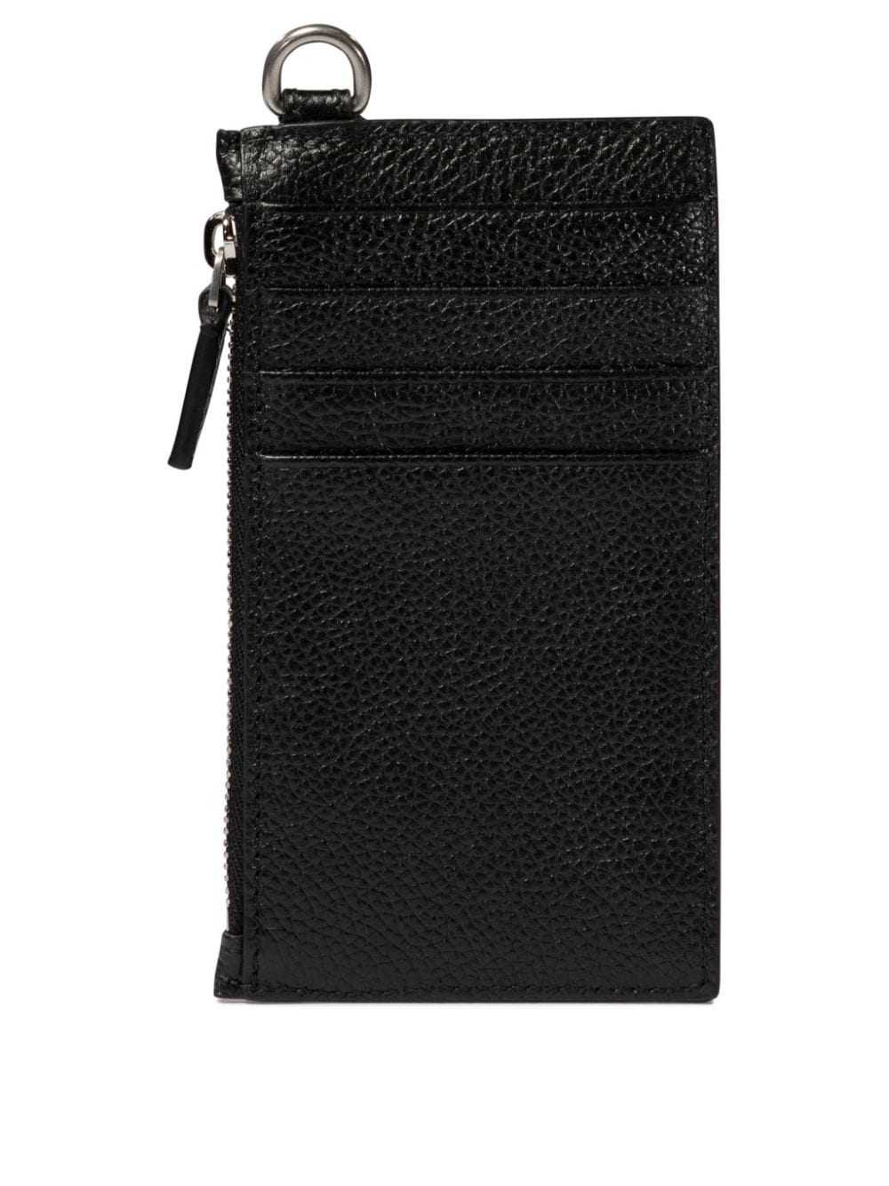 Balenciaga Black Calf Leather Logo Print Wallet image 4