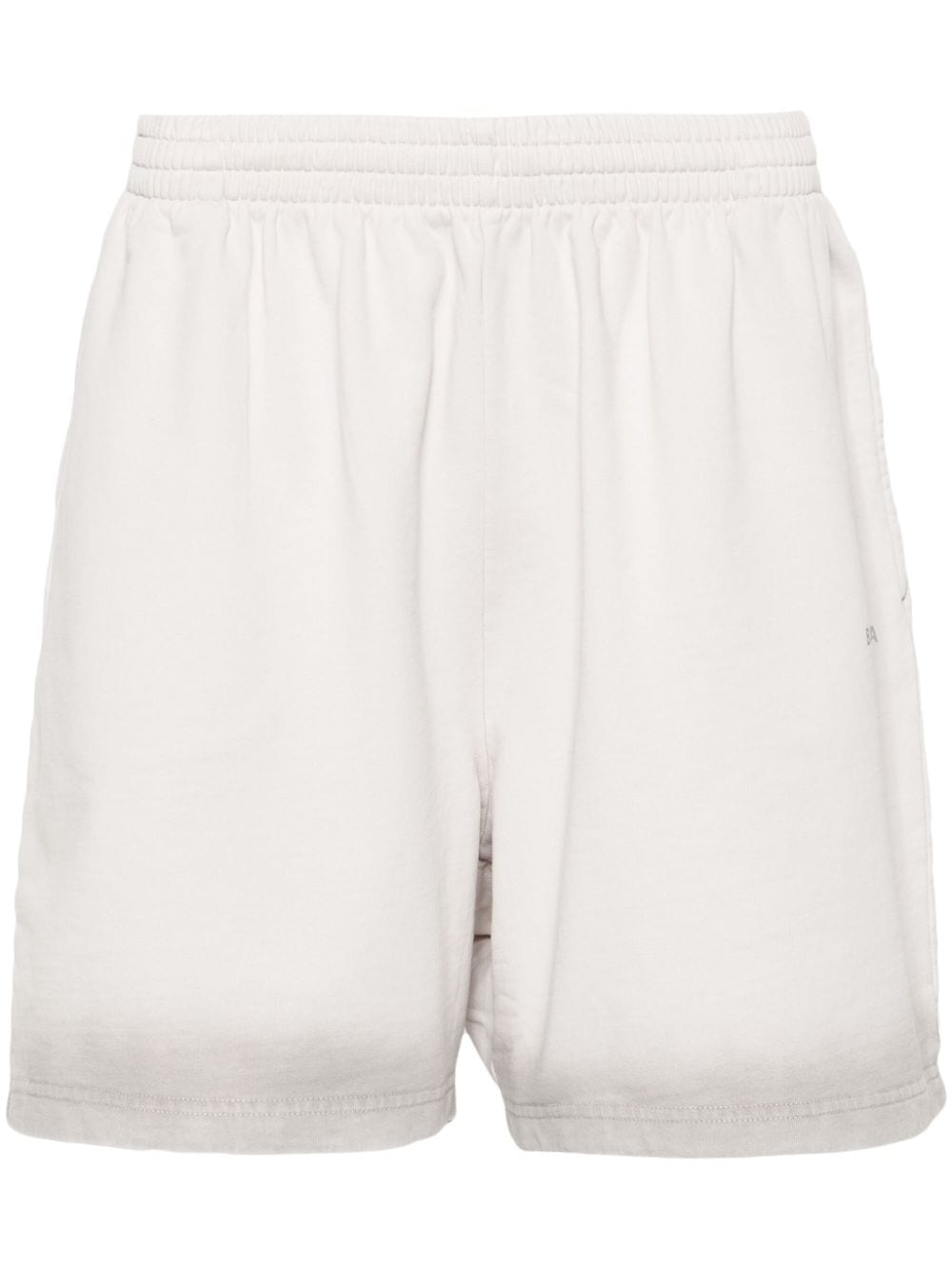 Balenciaga Grey Cotton Jersey Shorts with Reflective Logo image 0