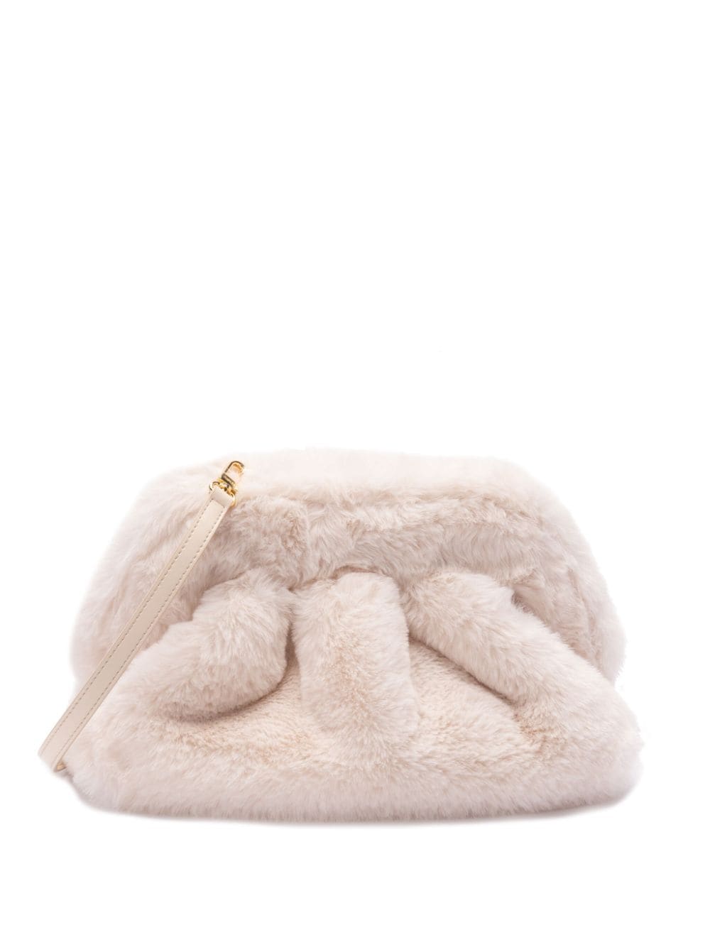 THEMOIRE' Faux Fur Slouch Bag - White image 0