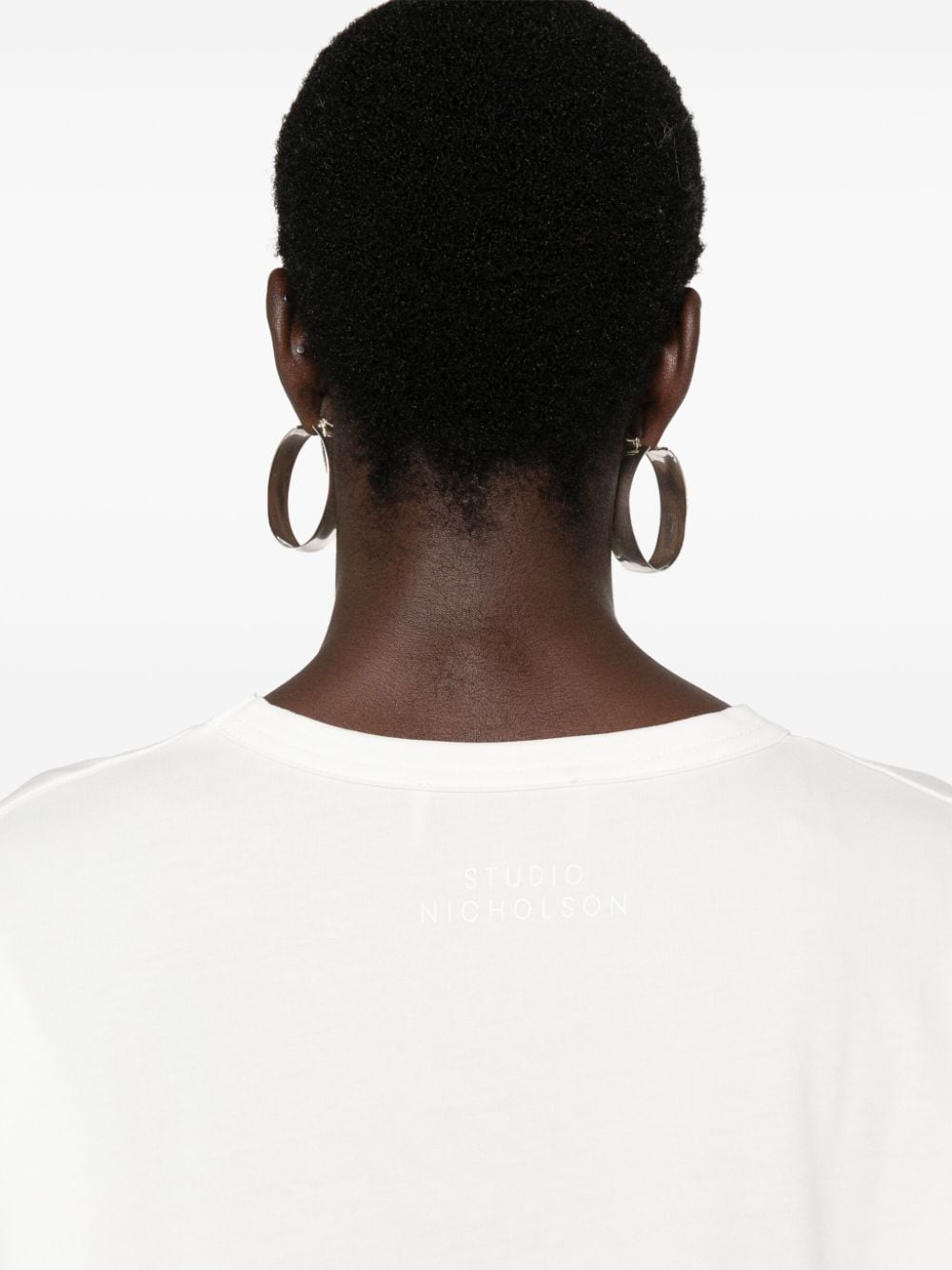 STUDIO NICHOLSON White Cotton Long Sleeve T-Shirt image 1