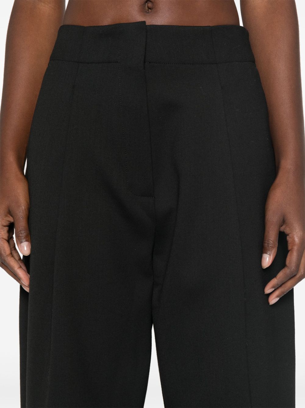 STUDIO NICHOLSON Black Twill Trousers image 3