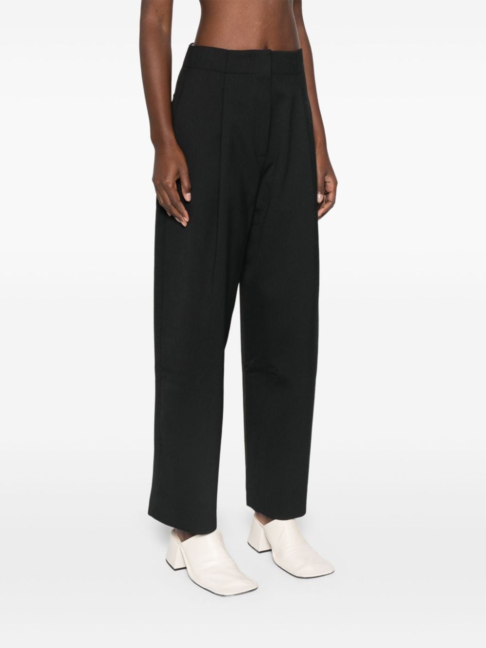 STUDIO NICHOLSON Black Twill Trousers image 4