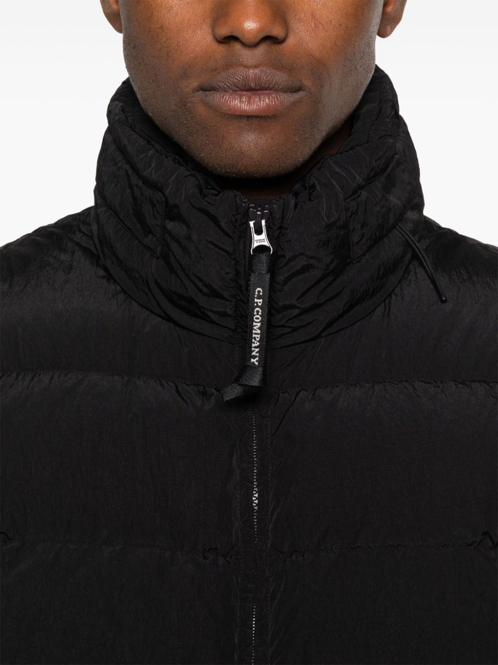 C.P. Company Black Feather Down Padded Coat image 3