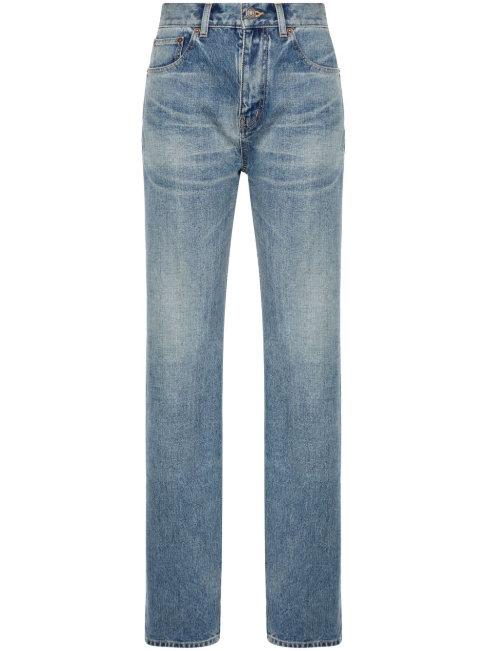 Saint Laurent Clear Blue Straight Leg Jeans image 0