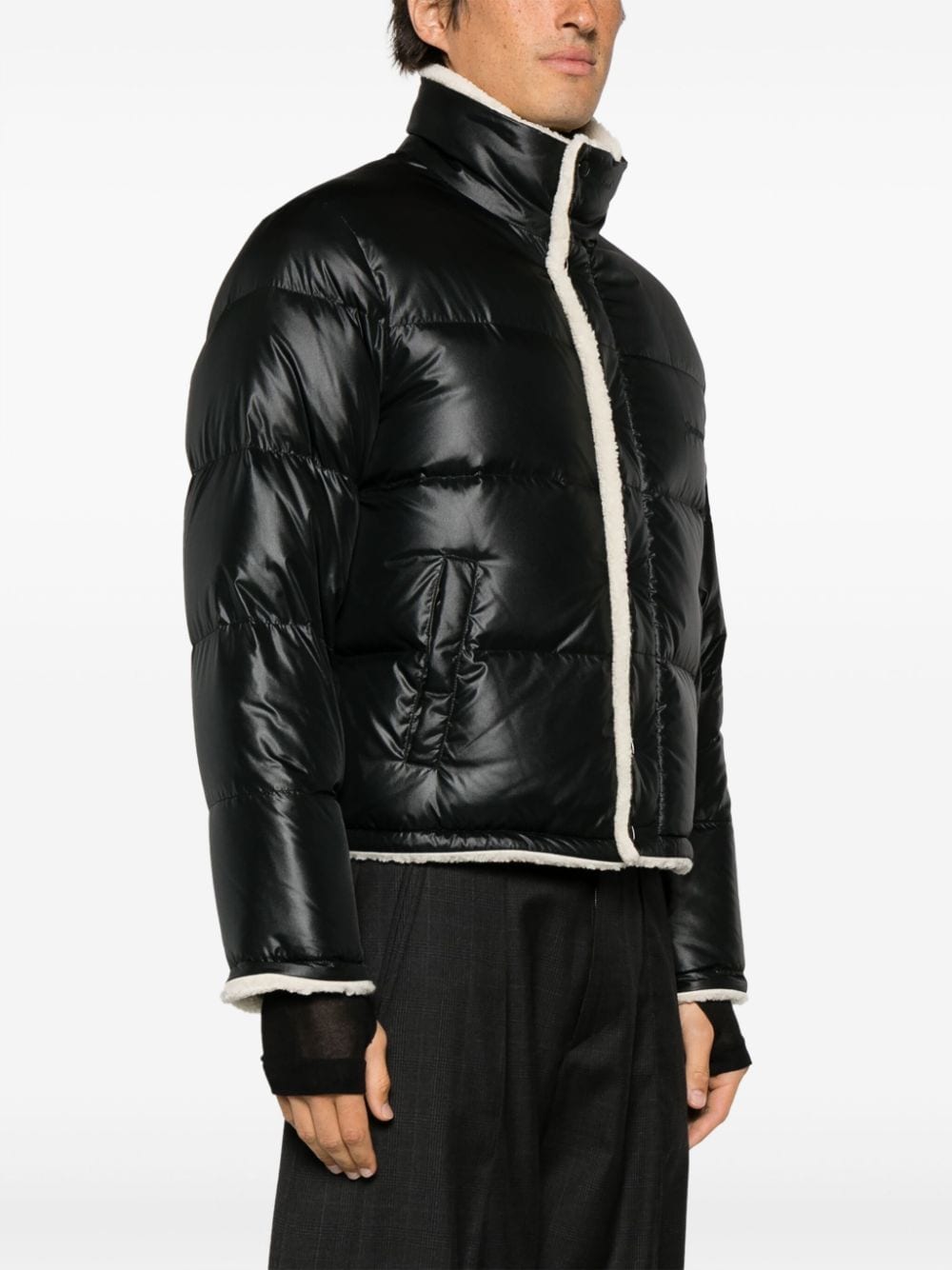 Saint Laurent Black Feather Down Padded Coat image 2