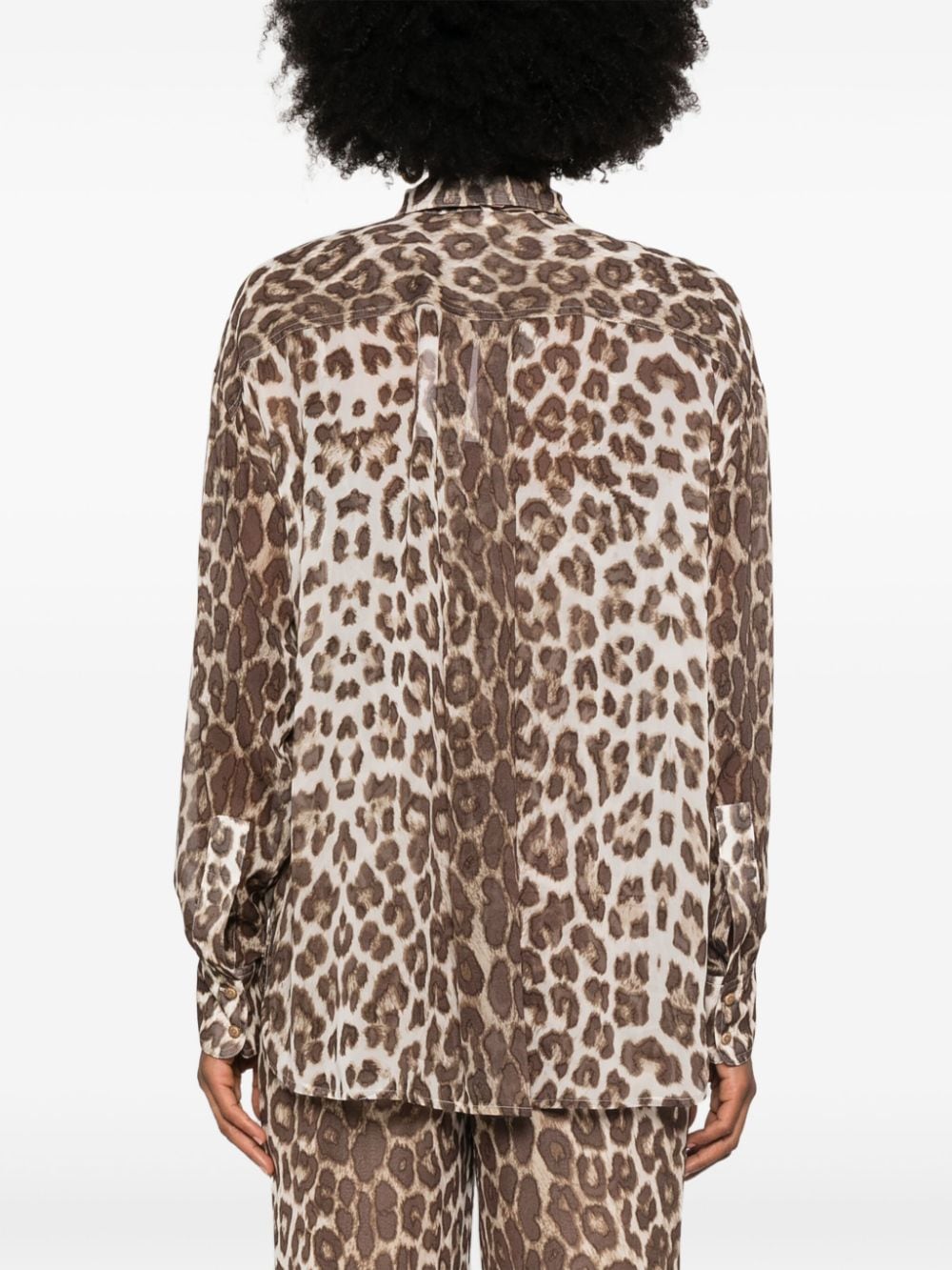 Zimmermann Leopard Print Fitted Blouse image 4