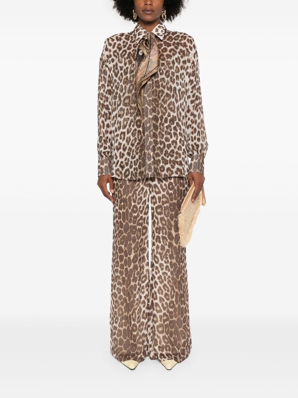 Zimmermann Leopard Print Fitted Blouse image 5